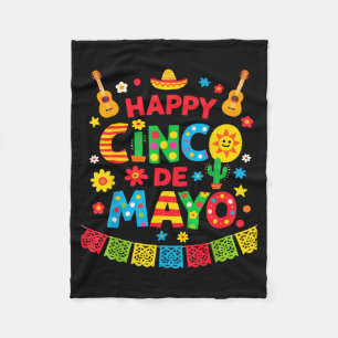 Gelukkige cinco de mayo kleding mannen vrouwen kin fleece deken