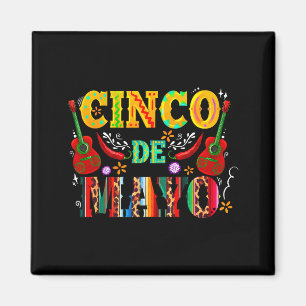 Gelukkige cinco de mayo Mexicaanse hoed margarita Magneet