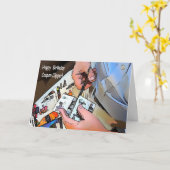 Gelukkige Clipper van de Coupon van de Verjaardag Kaart (Gele Bloem)