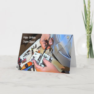 Gelukkige Clipper van de Coupon van de Verjaardag Kaart