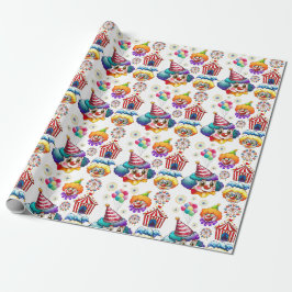 Gelukkige Clowns Cadeaupapier