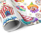 Gelukkige Clowns  Cadeaupapier (Rol Hoek)