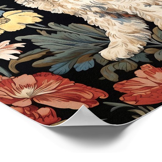 Gelukkige Cockapoo Art Print (Hoek)