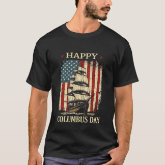 Gelukkige Columbusdag ontwerp Christoffel Columbus T-shirt