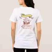 Gelukkige Columbusdag Tri-Blend Shirt (Achterkant)
