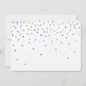 Gelukkige Confetti Stippen Kaart (Achterkant)