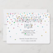 Gelukkige Confetti Stippen Kaart (Voorkant)