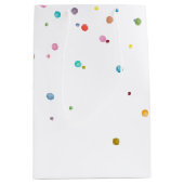 Gelukkige Confetti Stippen Medium Cadeauzakje (Voorkant)