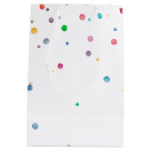 Gelukkige Confetti Stippen Medium Cadeauzakje (Achterkant)