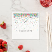 Gelukkige Confetti Stippen Servetten (Insitu)