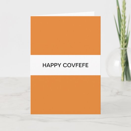 gelukkige covfefe feestdagen kaart (Voorkant)