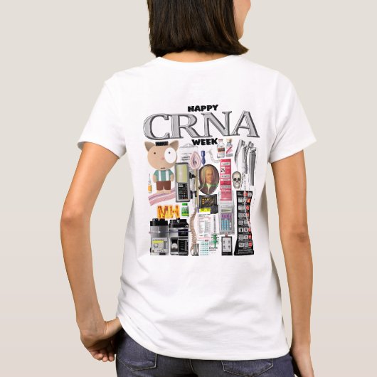 Gelukkige CRNA Week 2024 T-shirt (Achterkant)