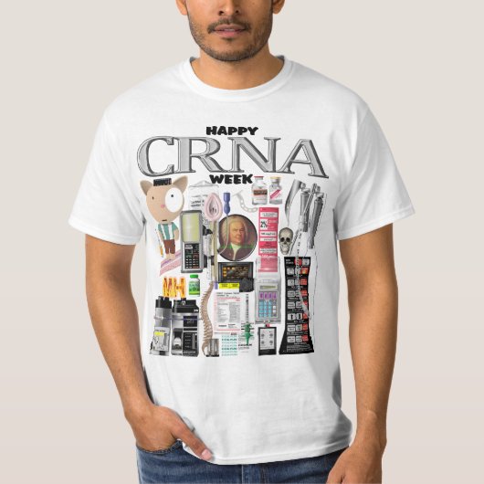 Gelukkige CRNA Week 2024 T-shirt (Voorkant)