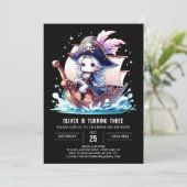 Gelukkige Custom Pirate Verjaardag Kaart (Staand voorkant)