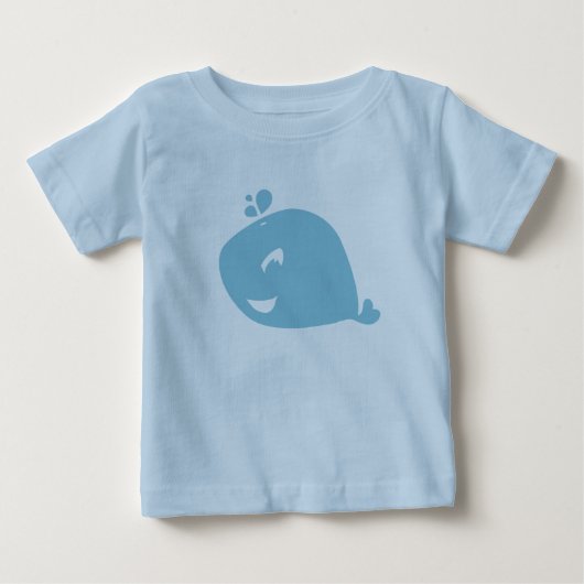 Gelukkige Cute Blauwe Walvis (Voorkant)