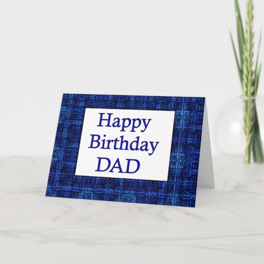 Gelukkige DAD van de Verjaardag Kaart (Voorkant)