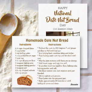 Gelukkige Dadeldelfbrood Dag 22 december Briefkaart