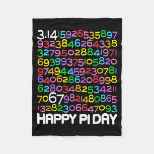 Gelukkige dag 3.14 wiskundeliefhebber 67 wiskundel fleece deken