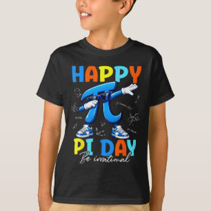 Gelukkige dag grappig dabbing symbool wiskunde ler t-shirt