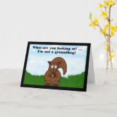 Gelukkige Dag Groundhog met de grappige humor van Kaart (Gele Bloem)