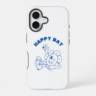 Gelukkige dag iPhone 16 hoesje