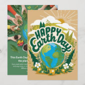 gelukkige dag kaart (Voorkant / Achterkant)