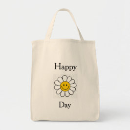 Gelukkige Dag Kleine Boodschappentas Tote Bag
