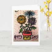 Gelukkige Dag Mums Kaart (Gele Bloem)