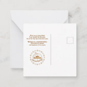 gelukkige dag notitiekaartje (Achterkant)