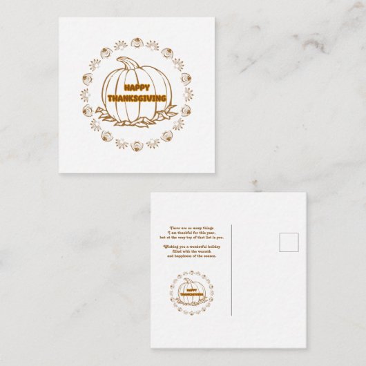 gelukkige dag notitiekaartje (Voorkant / Achterkant)