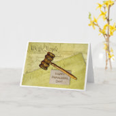 Gelukkige Dag Paralegal, Documenten en Hamer Kaart (Gele Bloem)