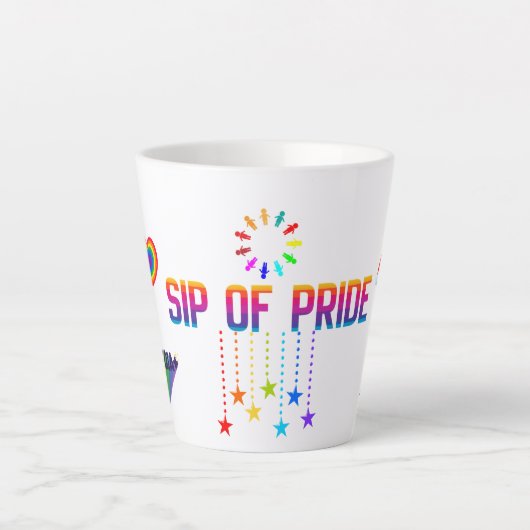 GELUKKIGE DAG, SIP OF PRIDE 12 OZ. accent Latte Mo Mok (Voorkant)
