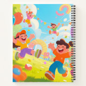 ✨ Gelukkige Dag Spiraal Notebook | Leuke Kinderen  Notitieboek (Achterkant)