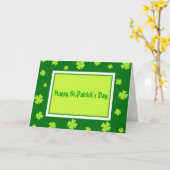 Gelukkige Dag St.Patrick - Kaart (Gele Bloem)
