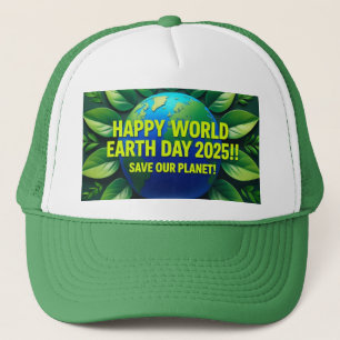 Gelukkige Dag van de Aarde 2025 Trucker Pet