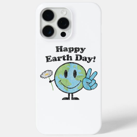 Gelukkige Dag van de Aarde Schattig Vredesteken Bl Case-Mate iPhone Case (Achterkant)