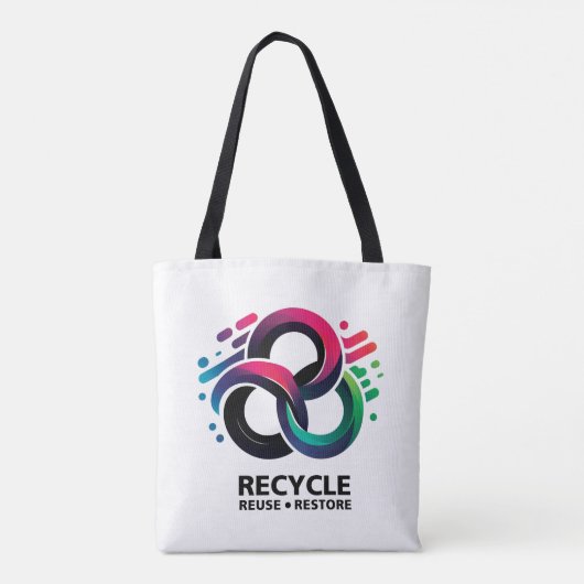 Gelukkige Dag van de Aarde Tote Bag (Achterkant)