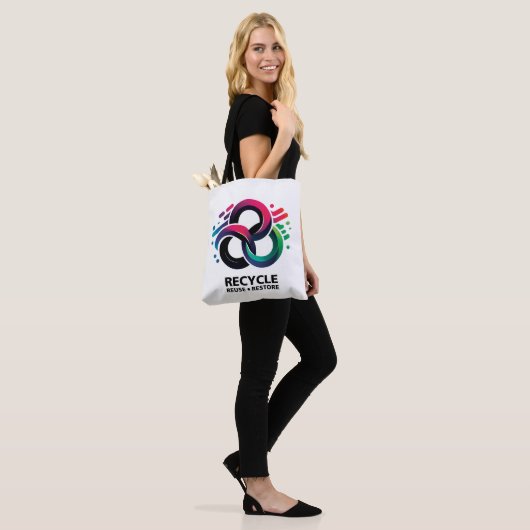 Gelukkige Dag van de Aarde Tote Bag (Op model)