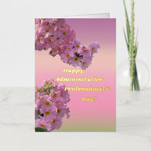 Gelukkige Dag van de Administratieve Professionals Folie Wenskaart