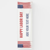 Gelukkige Dag van de Arbeid Amerikaanse Vlag Graff Spandoek (Verticaal)
