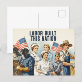 Gelukkige Dag van de Arbeid  Ansichtkaart Briefkaart
