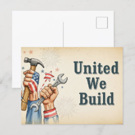 Gelukkige Dag van de Arbeid  Ansichtkaart Briefkaart