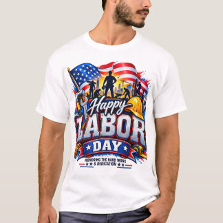 Gelukkige Dag van de Arbeid – Hard Werk & Toewijdi T-shirt