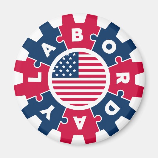 Gelukkige Dag van de Arbeid Leuk 2023 Magneet (Voorkant)