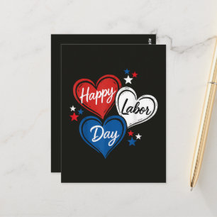 Gelukkige Dag van de Arbeid Patriottische Harten R Briefkaart
