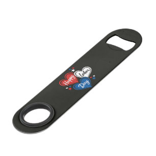Gelukkige Dag van de Arbeid Patriottische Harten R Speed Flessenopener
