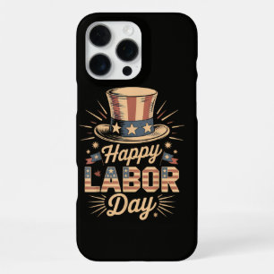 Gelukkige Dag van de Arbeid Patriottische Viering iPhone 16 Pro Max Hoesje