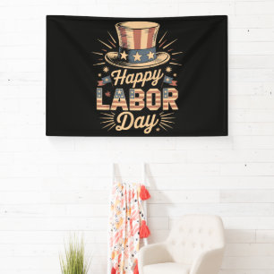 Gelukkige Dag van de Arbeid Patriottische Viering Spandoek