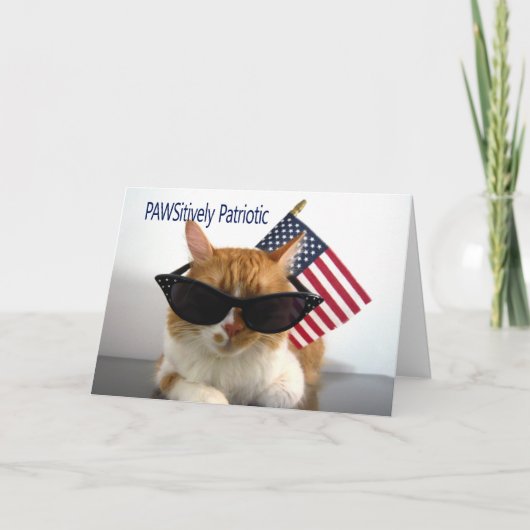 Gelukkige Dag van de Arbeid - PAWSitief Patriotic  Kaart (Voorkant)