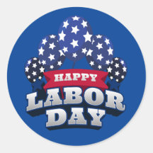 Gelukkige Dag van de Arbeid Rode Witte Blauwe Ster